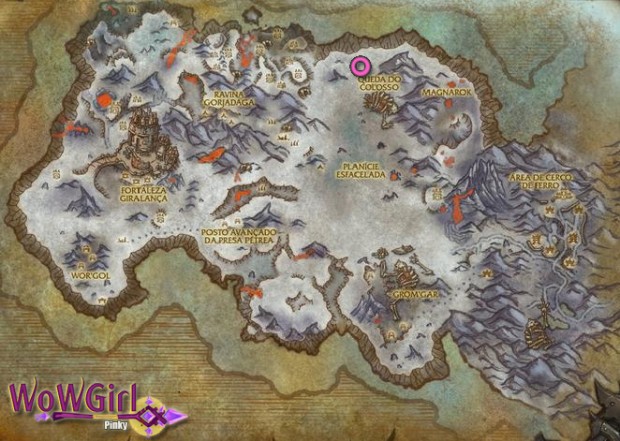 Grande cinzatusco mapa