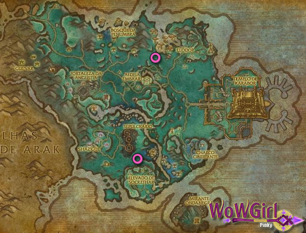 Pe de brisa ligeiro mapa