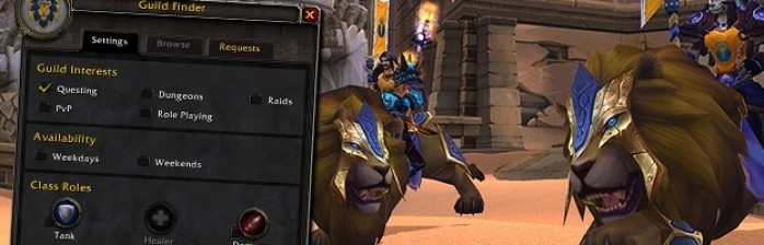 Patch 4.1: Guild Finder