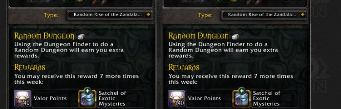 Patch 4.1 Dungeon Finder: A interface do Call to Arms