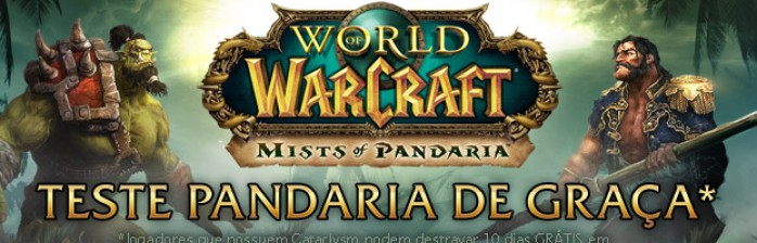 Teste Mists of Pandaria grátis por 10 dias!