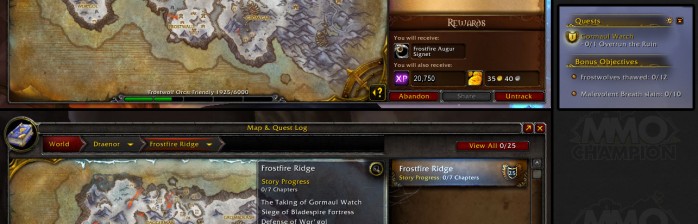 [Warlords of Draenor] Preview do log de Missões