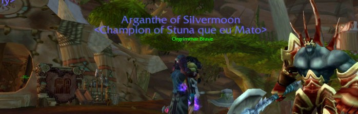 Em Orgrimmar com o fiel Guardavil, Kolwshekor