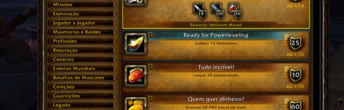 [Legion] Barra de Busca de Conquistas!