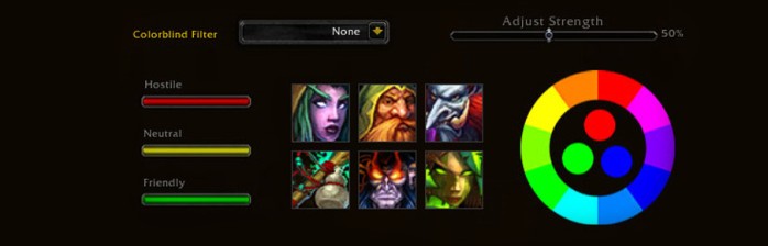 Novas opções para daltônicos no Patch 6.1