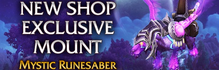 Nova montaria na loja: Sabre de Runa Místico