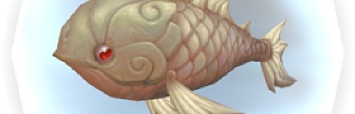 Pequena carpa branca