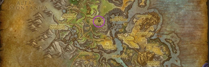 chifre do trovão mapa