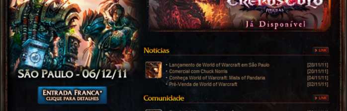 World of Warcraft já disponível em português!