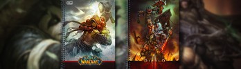 World of Warcraft e Diablo III nos cadernos Tilibra em 2014