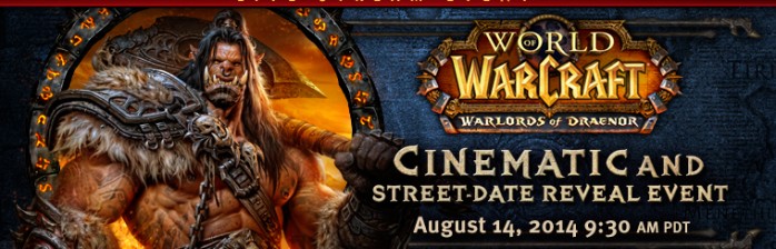 Cinematic e data de lançamento de WoD serão anunciados em 14 de agosto