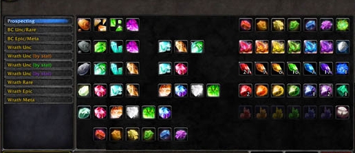jewelcrafting gems 4.0.1 - wowgirl