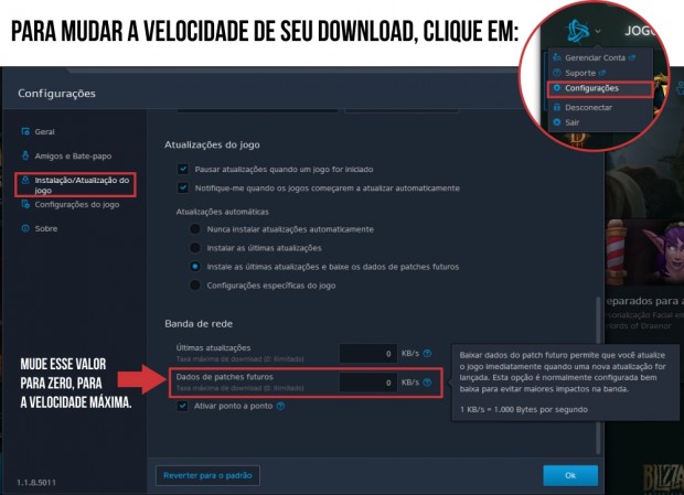 velocidade download