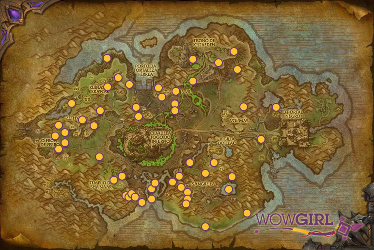 Mapa do Tesouro de Nagrand - Item - World of Warcraft