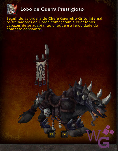 Lobo de Guerra Prestigioso - Montaria Legion