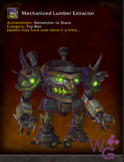 Mechanized Lumber Extractor - Montaria Legion