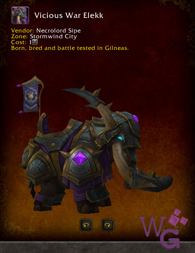 Vicious War Elekk - Montaria Legion