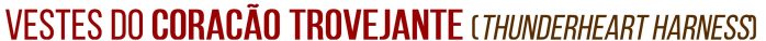 thunderheart harness (vermelho) título
