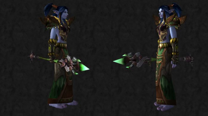 cajado das provações + thunderheart verde