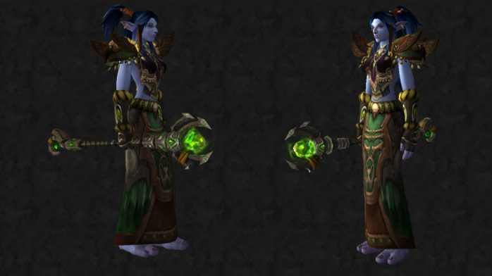 cajado de energia do gladiador selvagem verde