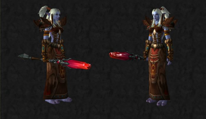 cajado de oshu'gun tocada pelo caos