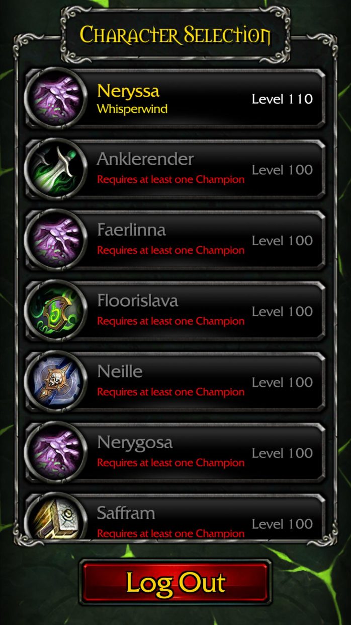 Não reparem nos nomes dos meus alts :P